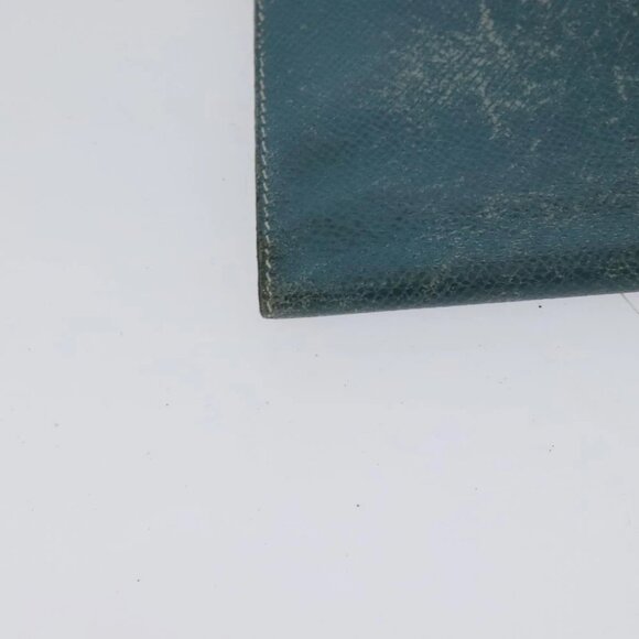 HERMES Bean Long Wallet Leather Blue - Picture 11 of 15